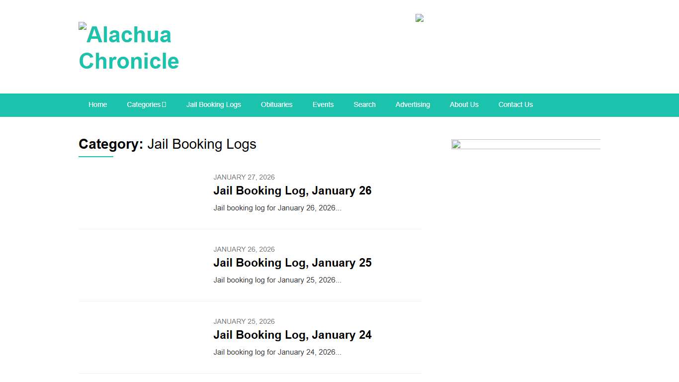 Jail Booking Logs Archives - Alachua Chronicle